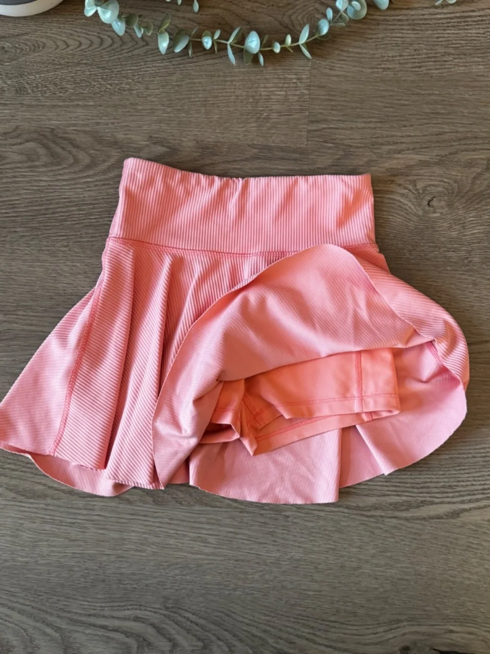 Old Navy Pink Ribbed Crop Tank and Skirt Set